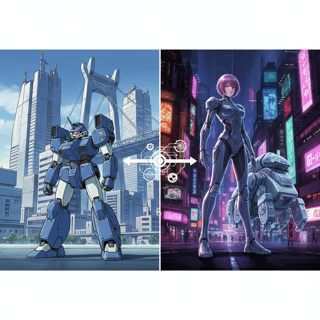 パトレイバー 攻殻機動隊 違い 繋がり どっちが先