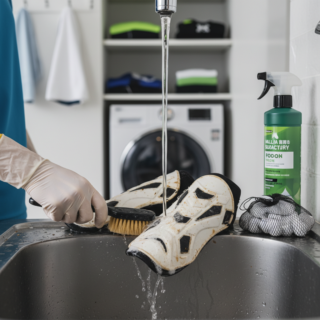 サッカー レガース・すね当ての臭い徹底除去！効果的な洗い方と予防法