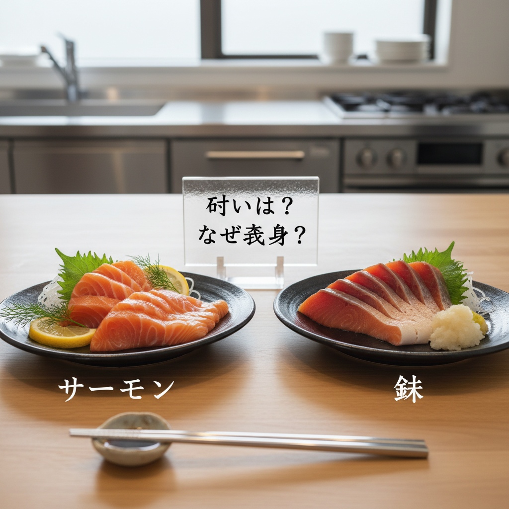 サーモン 鮭 違い なぜ 刺身 わかりやす
