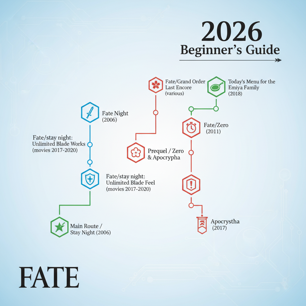Fateシリーズ アニメ 見る順番 初心者 わかりやすく 2026
