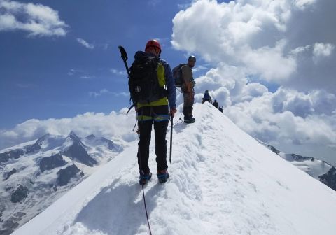Cresta prima della cima