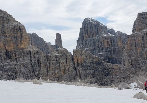 In discesa verso il Pedrotti