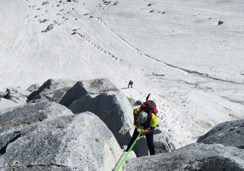Seconda doppia per raggiungere il ghiacciaio