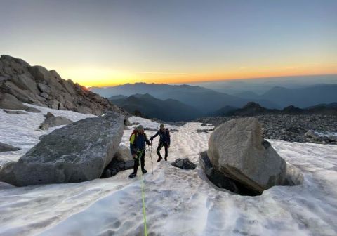 Verso la vedretta Est