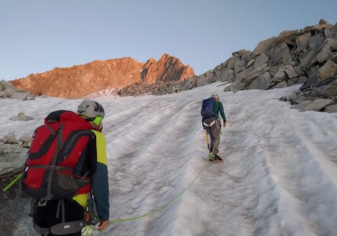 Verso la vedretta Est
