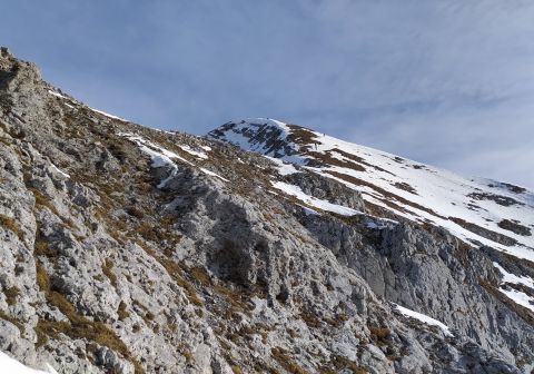 Uno sguardo verso la cima
