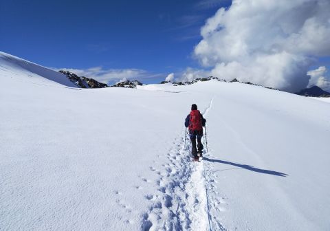 Ritorno verso il rifugio Casati
