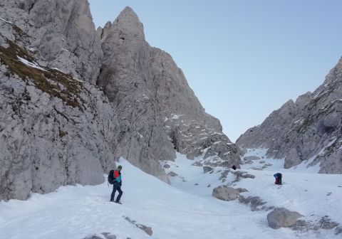 Cimon della Bagozza - Canale del Lupo - Invernale - foto 8