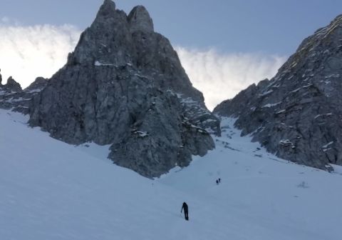 Cimon della Bagozza - Canale del Lupo - Invernale - foto 6