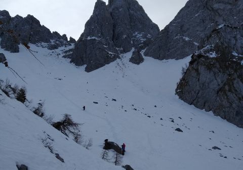 Cimon della Bagozza - Canale del Lupo - Invernale - foto 2