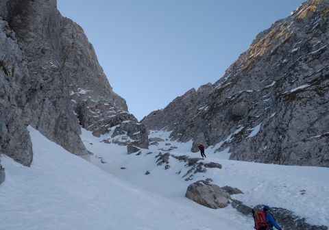 Cimon della Bagozza - Canale del Lupo - Invernale - foto 7