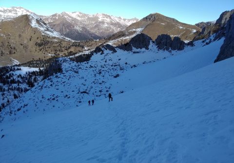 Cimon della Bagozza - Canale del Lupo - Invernale - foto 5