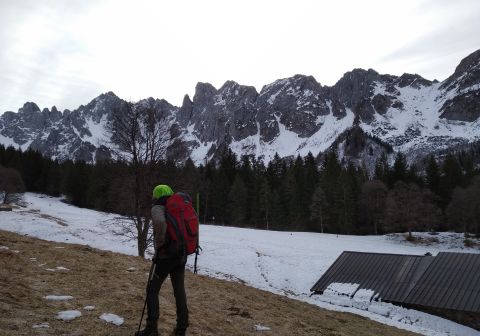 Cimon della Bagozza - Canale del Lupo - Invernale - foto 1