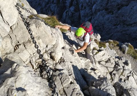 Ultimo tratto attrezzato più verticale