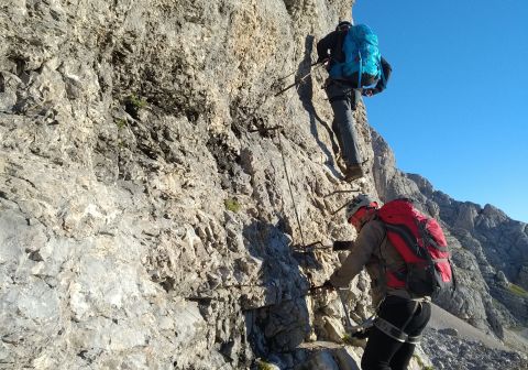 Inizio della ferrata