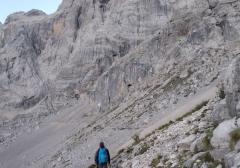 Sentiero di avvicinamento alla ferrata