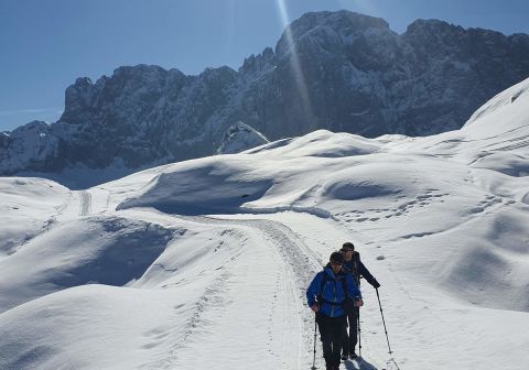 Sentiero dopo il rifugio Albani