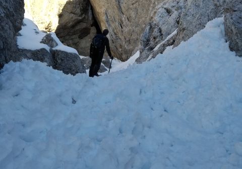 Monte Visolo invernale - Canale Ovest_7