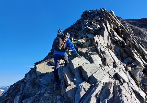 L'inizio della cresta