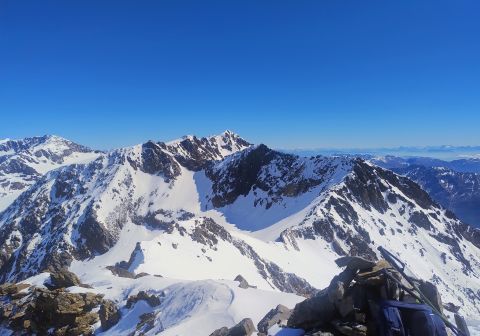 La cresta verso Rocca Santa Caterina dalla cima della Punta Cadini