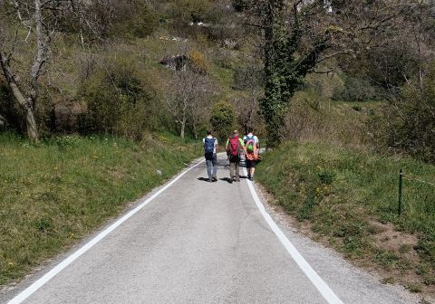 Rientro su strada verso il parcheggio