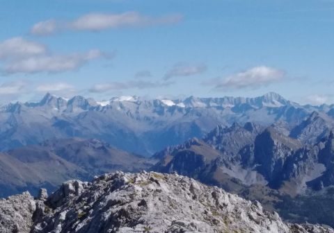 Panorama su gruppo dell'Adamello