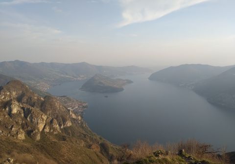 Lago d'Iseo dalla cima