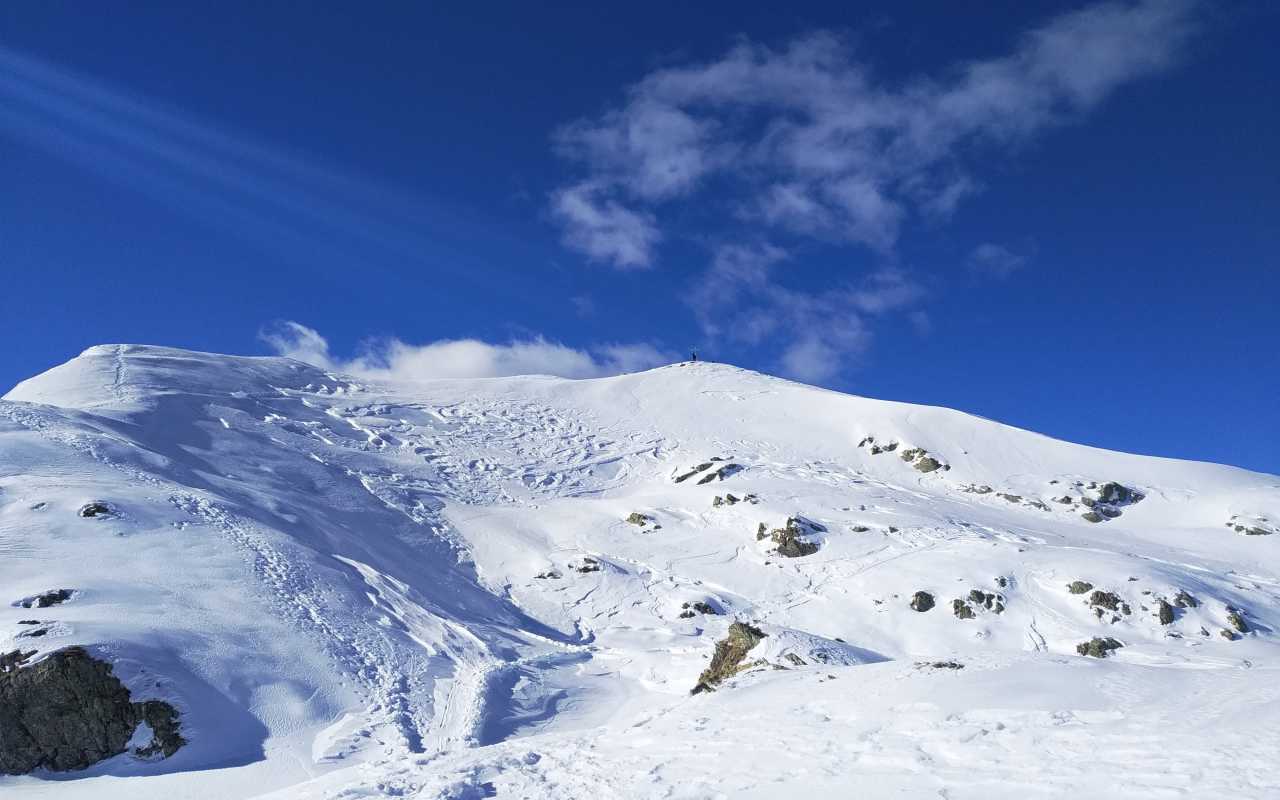 Cima Piazzotti invernale - Rifugio Benigni