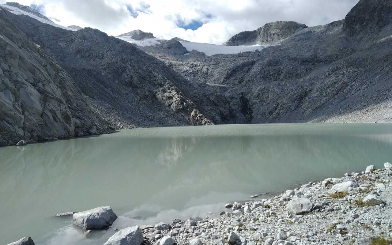 Lago e vedretta del Pisgana