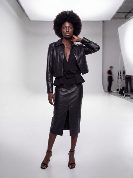 Look composed from an uploaded reference