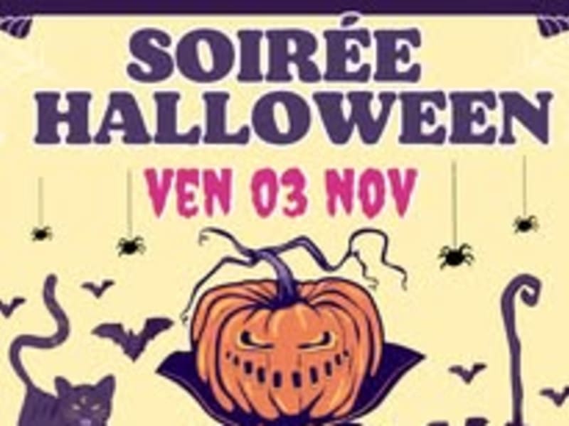 affiche soirée halloween