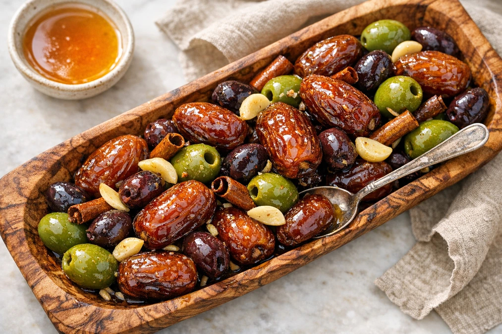 Honey-Marinated Date and Olive Bites Recipe