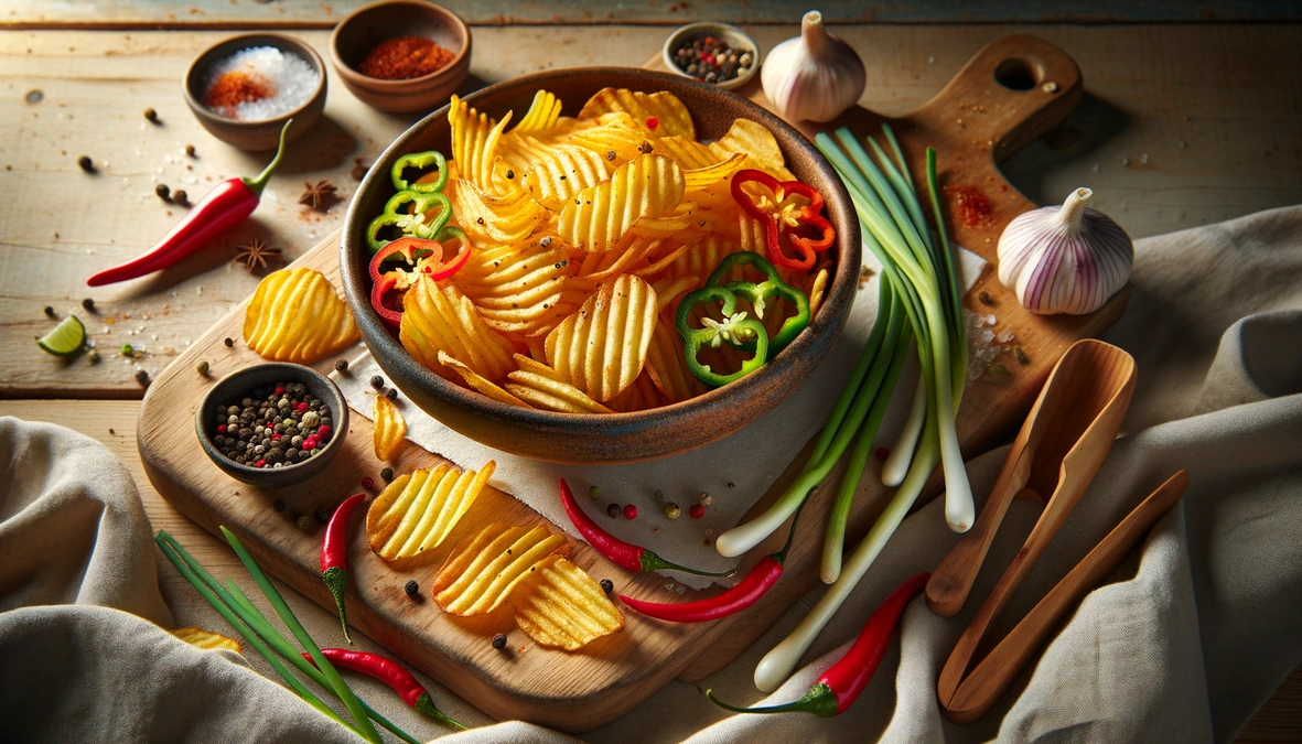 Five-Spice Inspired Salt and Pepper Crisps Recipe