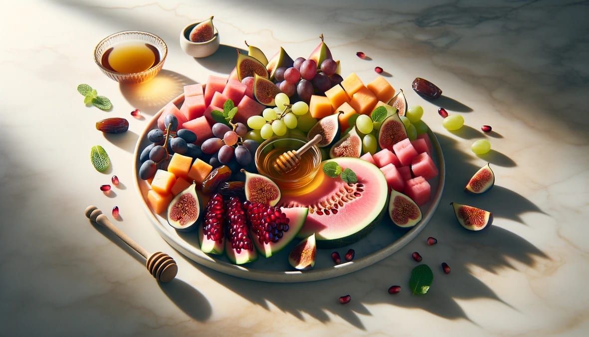 Jewelled Sunnah Fruit Platter Recipe