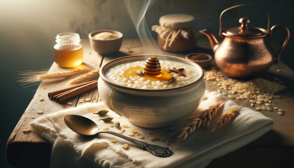 Creamy Barley Talbina with Warm Spices Recipe