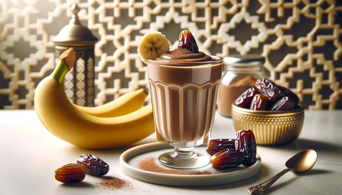 Ramadan Suhoor Banana Date Smoothie Recipe