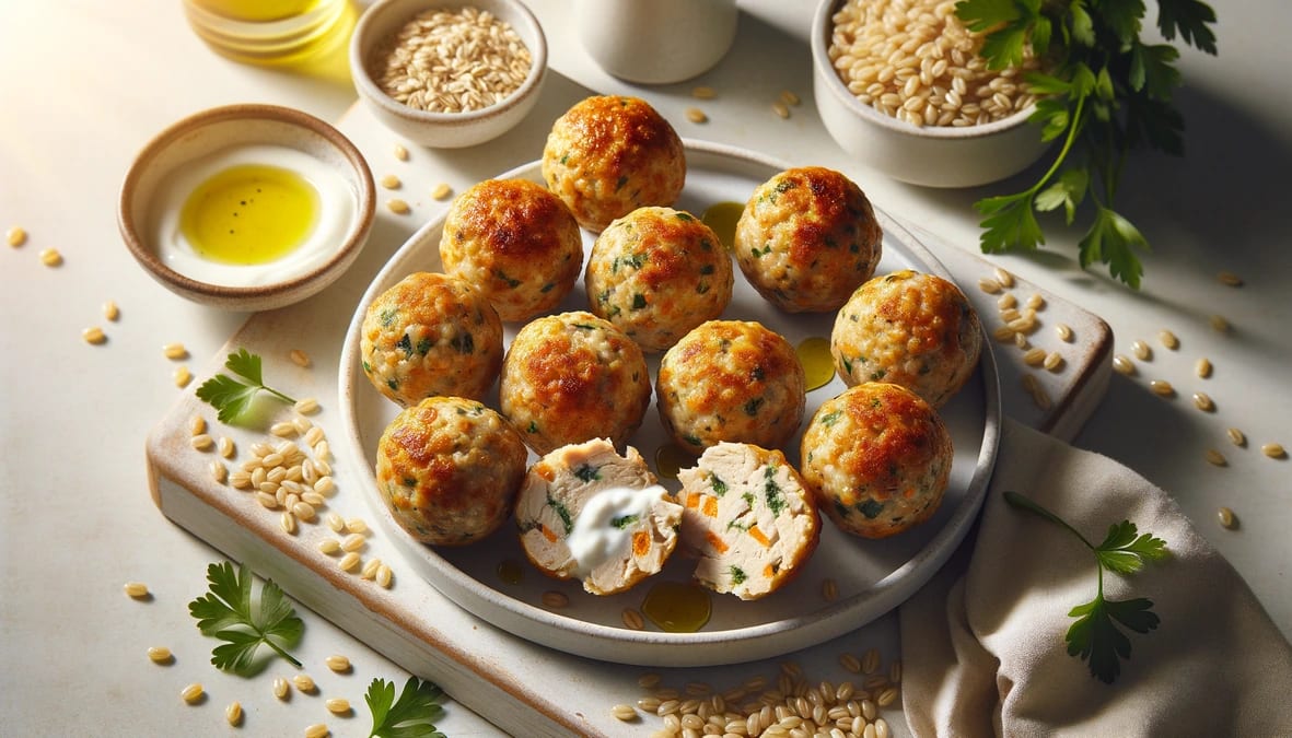 Quick Protein-Packed Chicken & Barley Energy Bites Recipe
