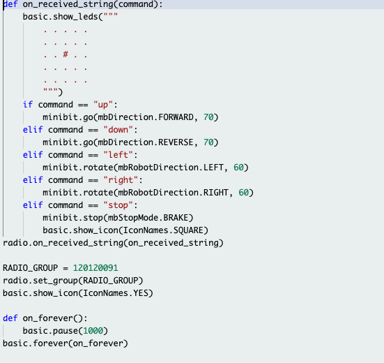 Microbit code