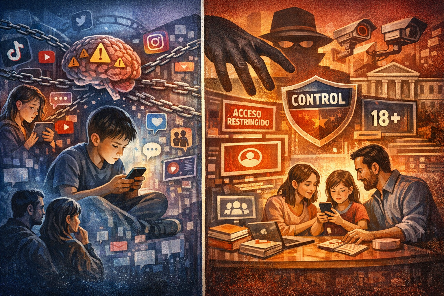 Entre la protección de menores y el riesgo de control digital