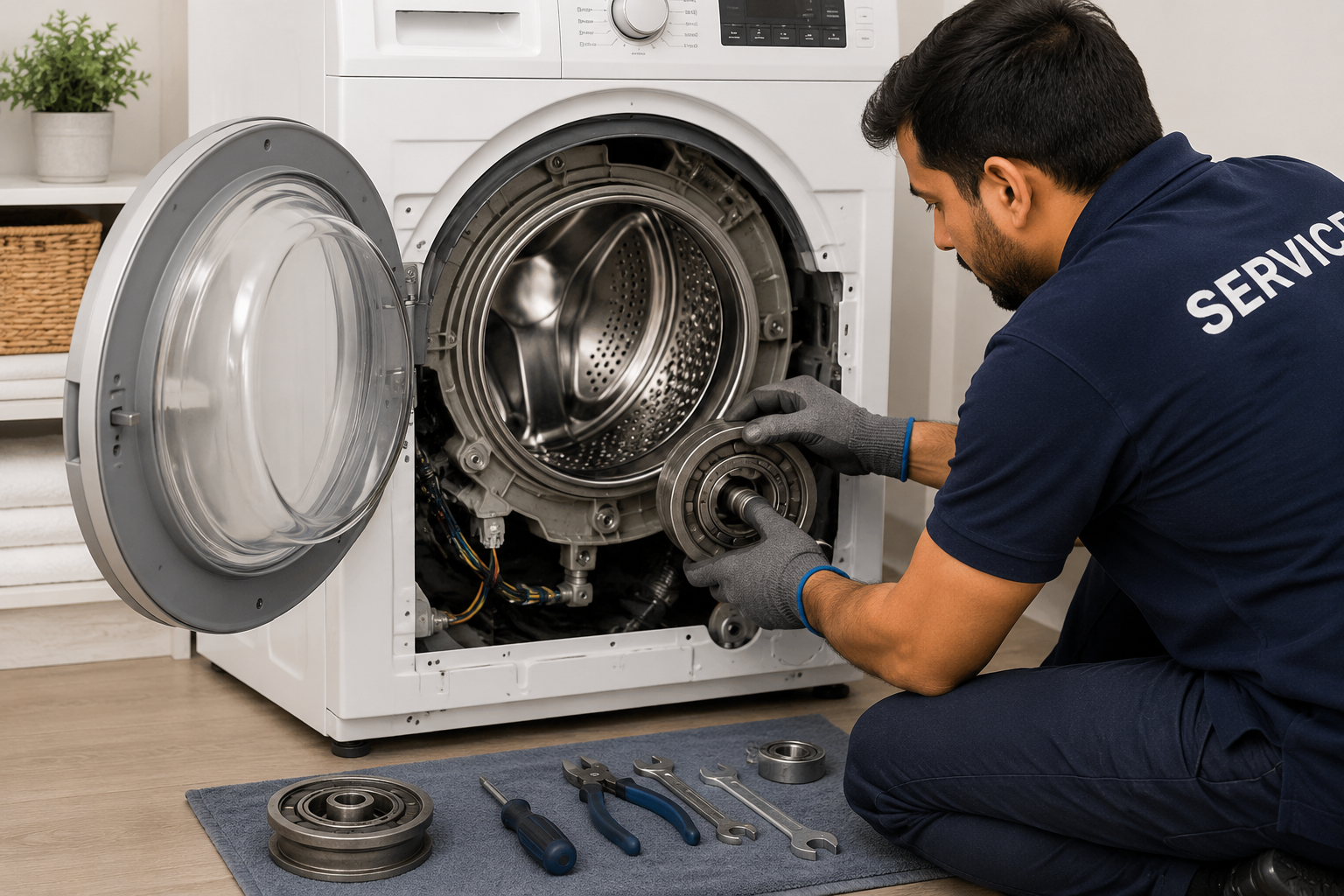 Washing Machine Drum and Bearing Replacement