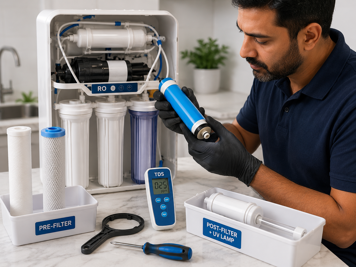 RO Membrane and Filter Change Service