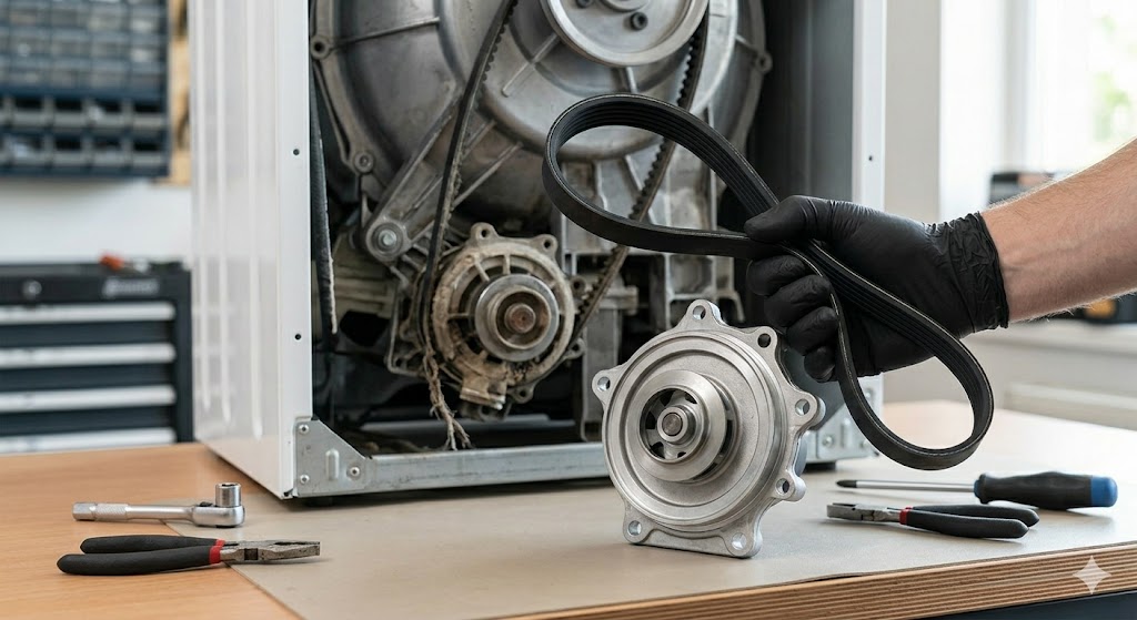 Washing Machine Belt and Pump Replacement