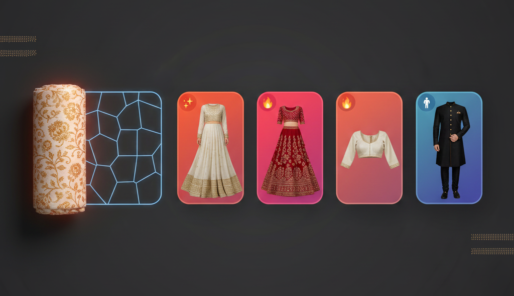 Fabric to Garment AI Packages: Reduce Fabric Waste + Create Meesho/Amazon Listing Images Faster