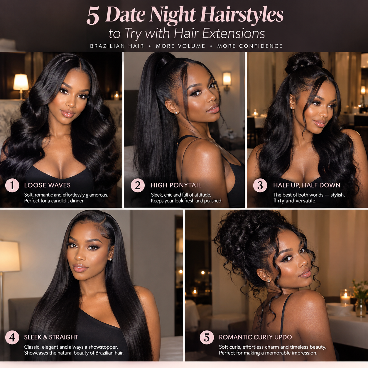 5 Date Night Hairstyles to Try with Hair Extensions