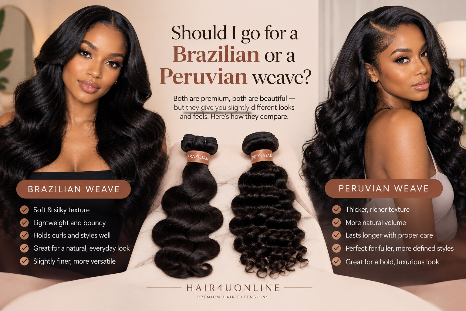 Brazilian vs Peruvian Weave: Which Is Right for You?