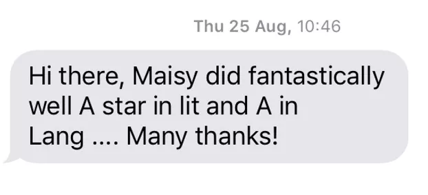 Testimonial 25th August 2016
