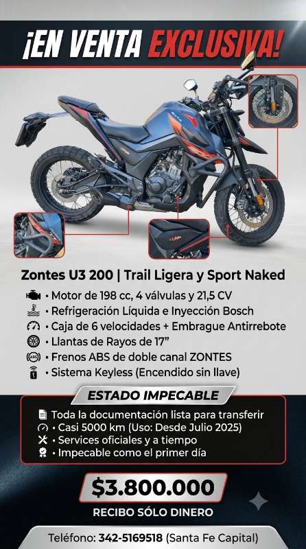 Venta Zontes U3-200 2025
