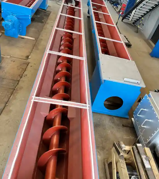 Caldeiraria Santa Rosa - Transportador helicoidal de grande porte em aço carbono.