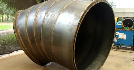 Curva de Gomo Tubulação Industrial