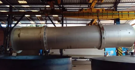 Secador Rotativo Industrial em Aço Inox